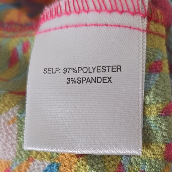 Rose & Olive Multicolor Leaf Print Blouse - Picture 4 of 5